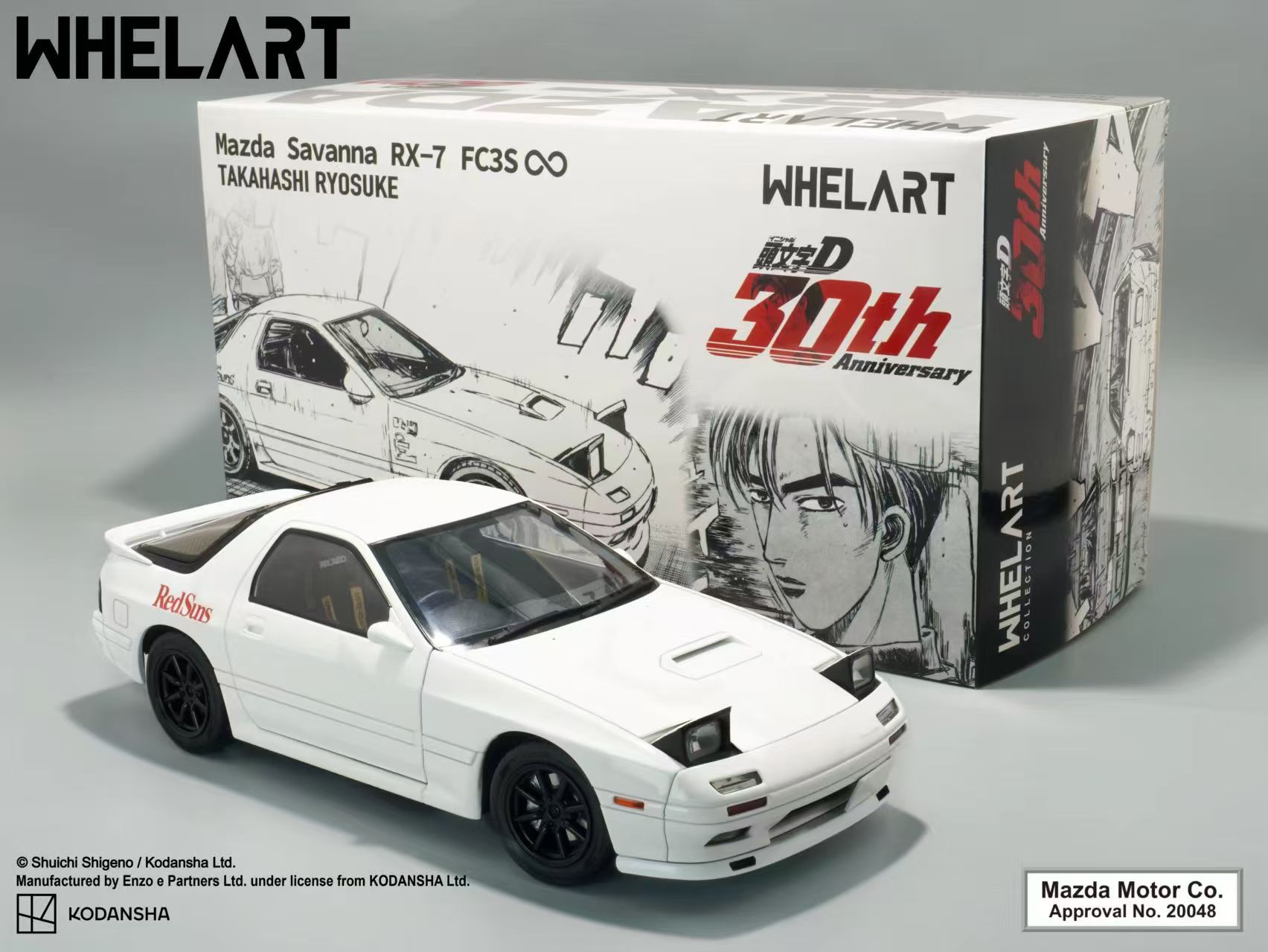 INITIAL D x WHELART 1:18 Mazda SAVANNA RX-7 (FC3S INFINI)—a special 30th Anniversary Edition! 🌟