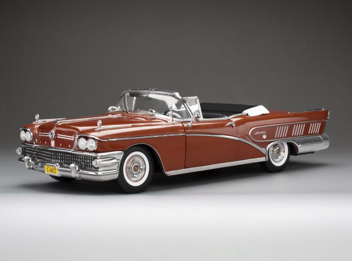 1958 Buick Limited Open Convertible – Garnet Red – sunstarmodelcars