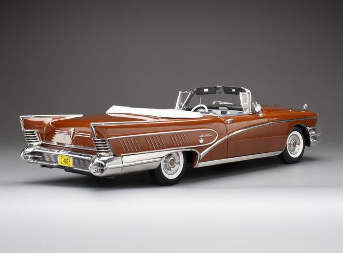 【新品】1958 Buick Century Convertible ミニカー 1958 Buick Limited Open Convertible – Garnet Red – sunstarmodelcars